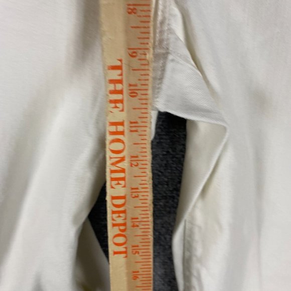 LL Bean Jeans Women's Size 8 Regular Favorite Crop White Cotton Mid Rise - Picture 4 of 7